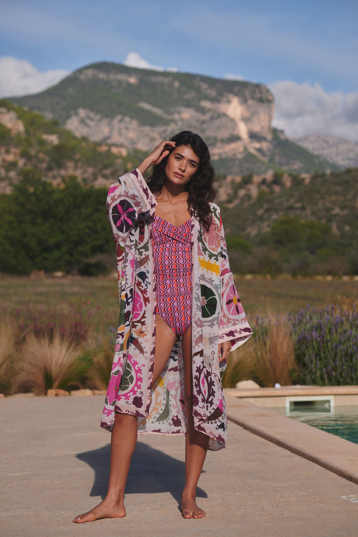 Susani Pink Grande Kimono