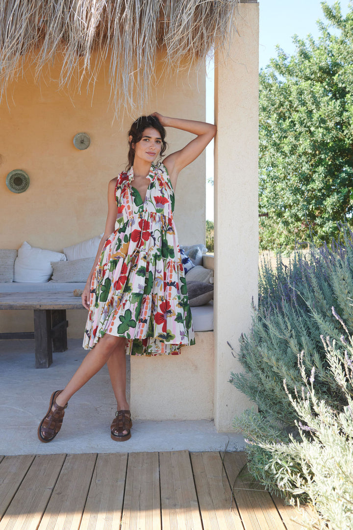 Poppy Red Frill Dress