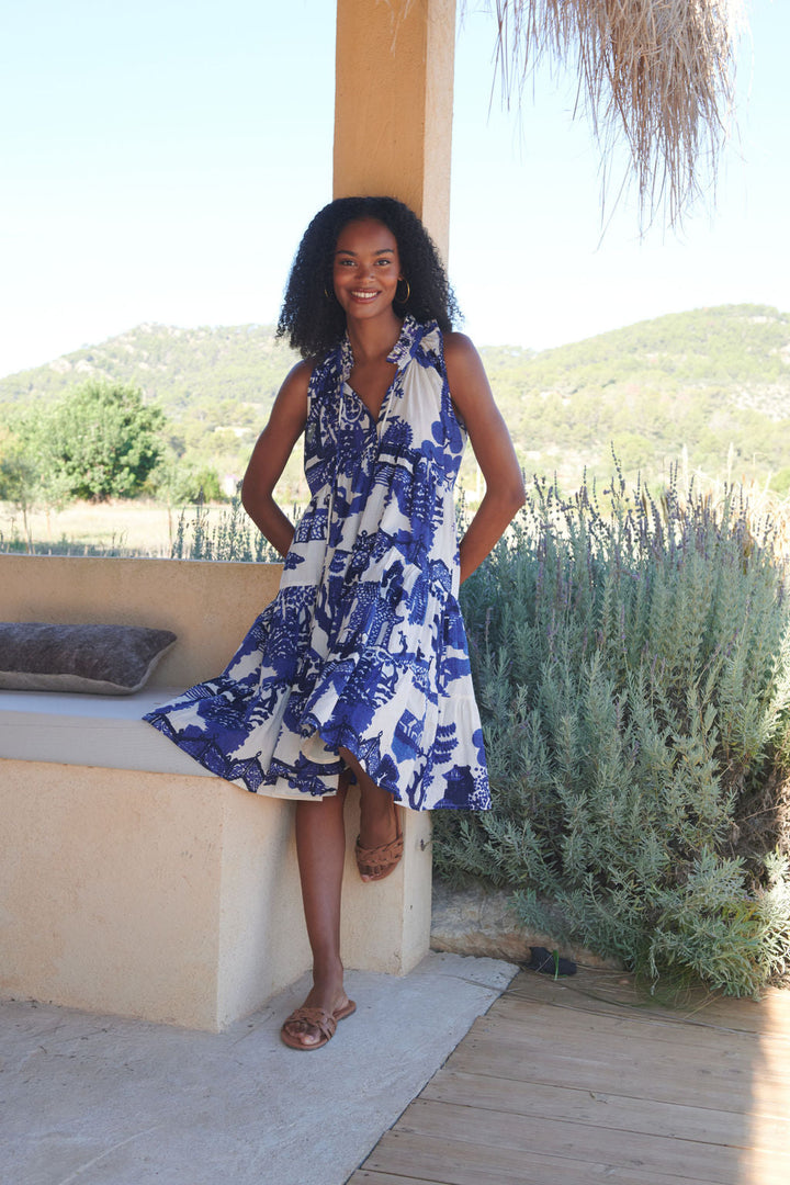 Giant Willow Blue Frill Dress