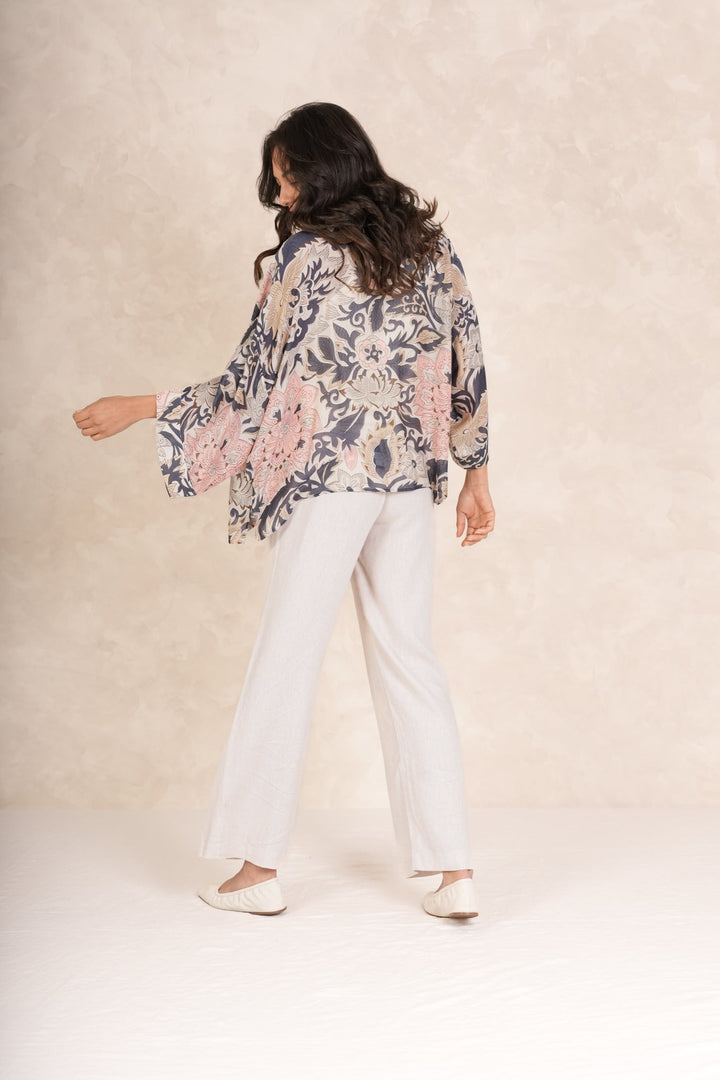 Block Taupe Kimono