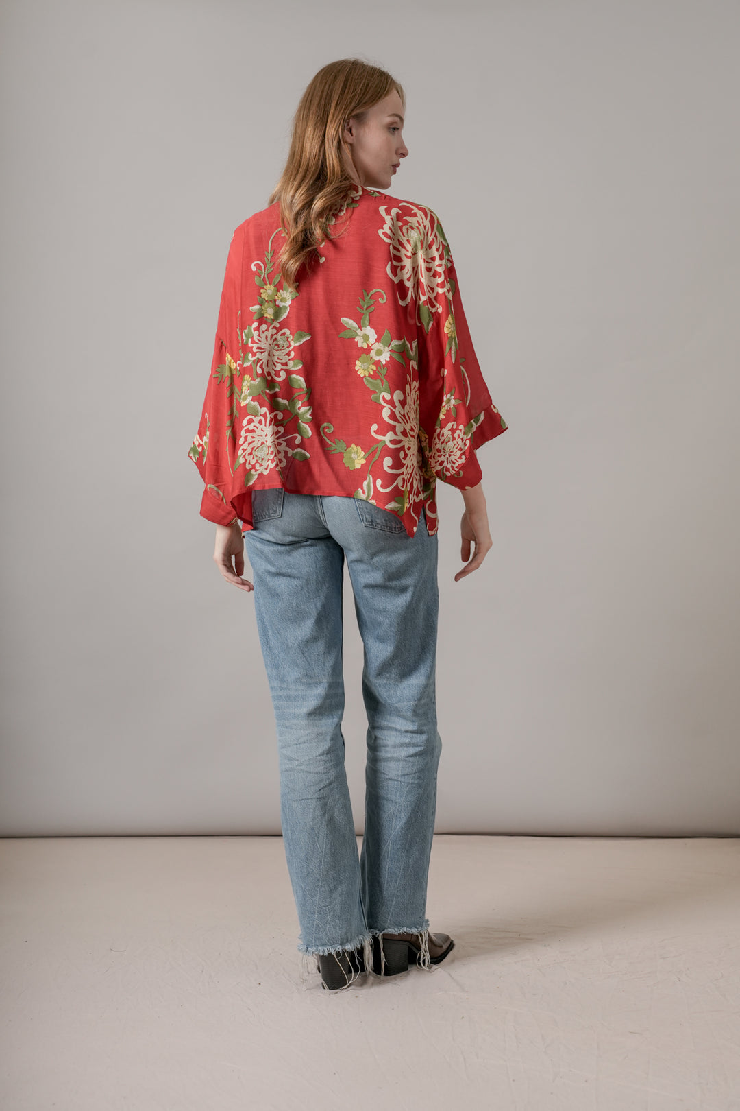 Chrysanthemum Red Kimono