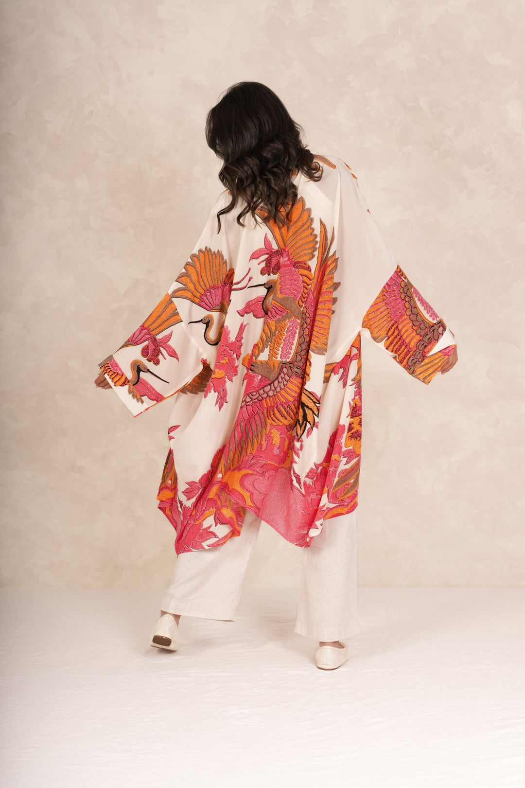 Crane Ecru Grande Kimono