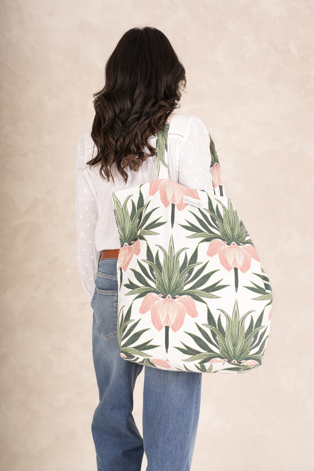 Deco Bud Ivory Canvas Bag