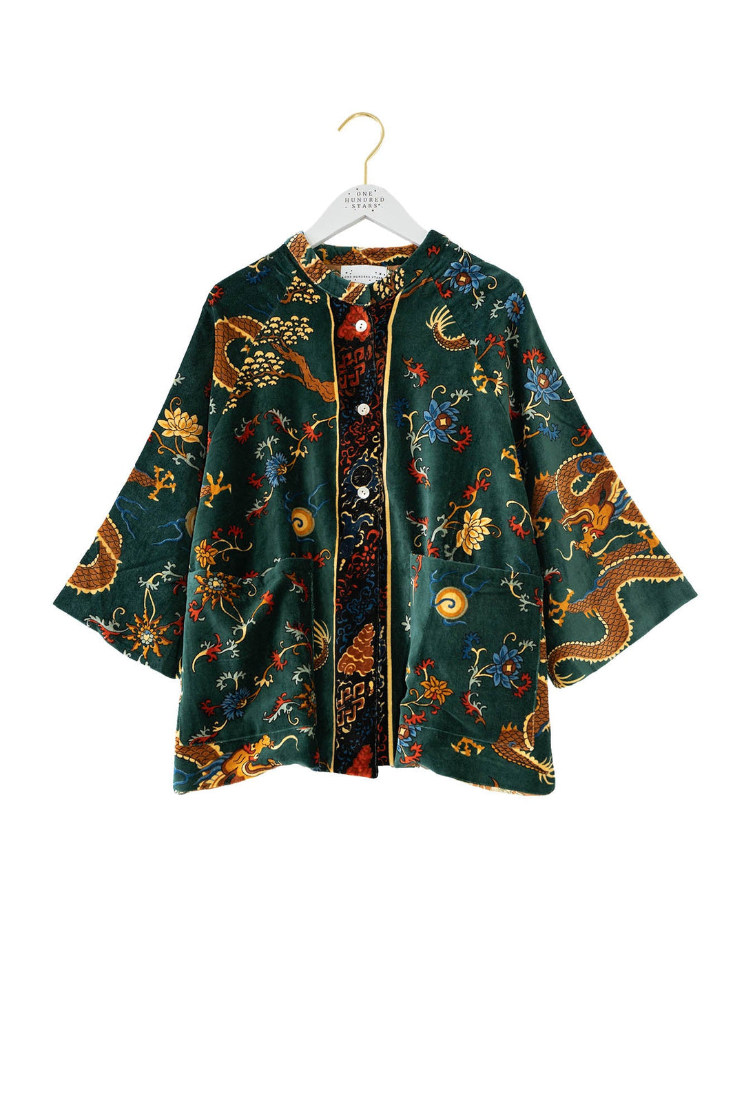 Dragon Green Velvet Jacket