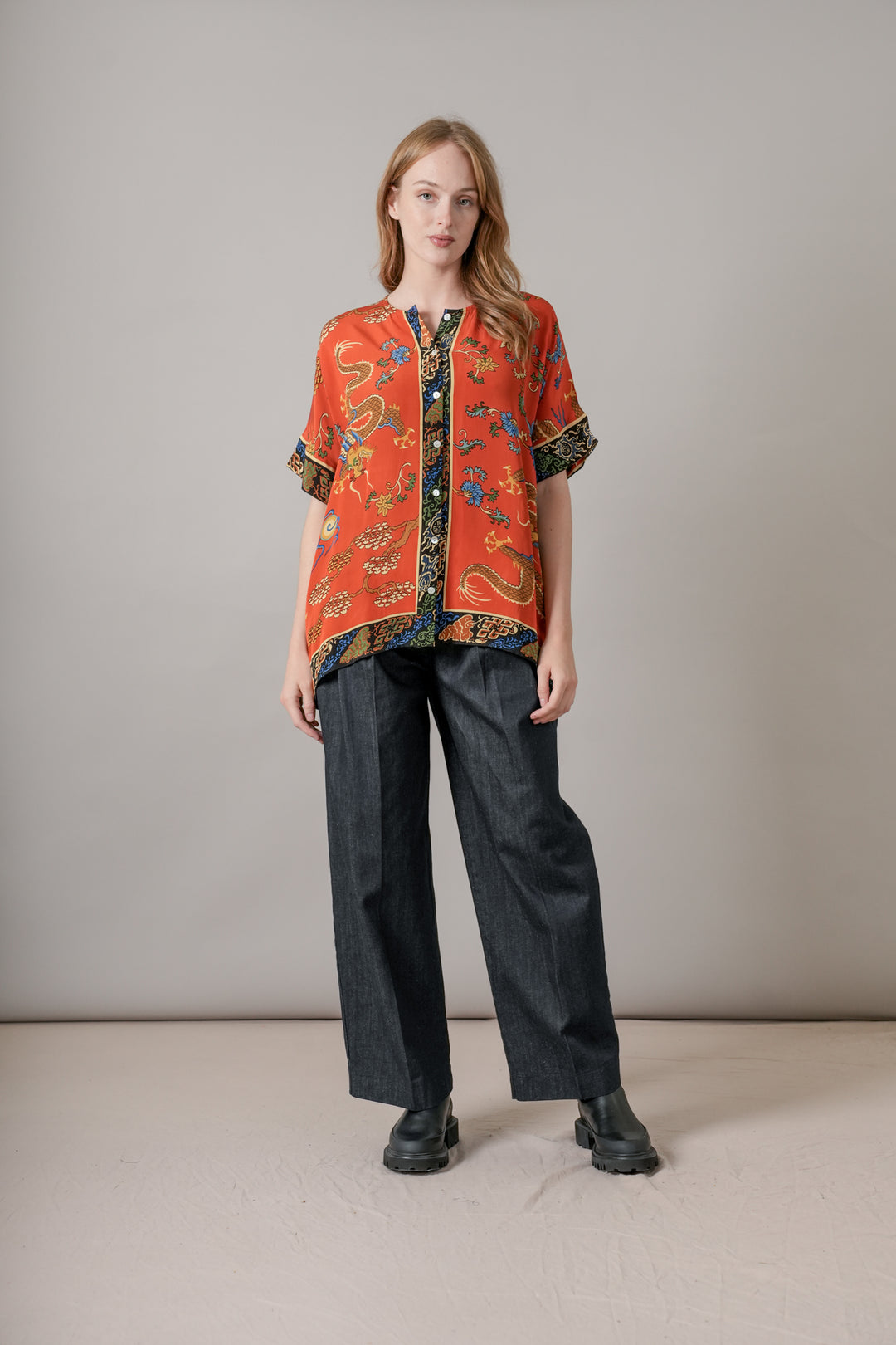 Dragon Rust Tea Blouse