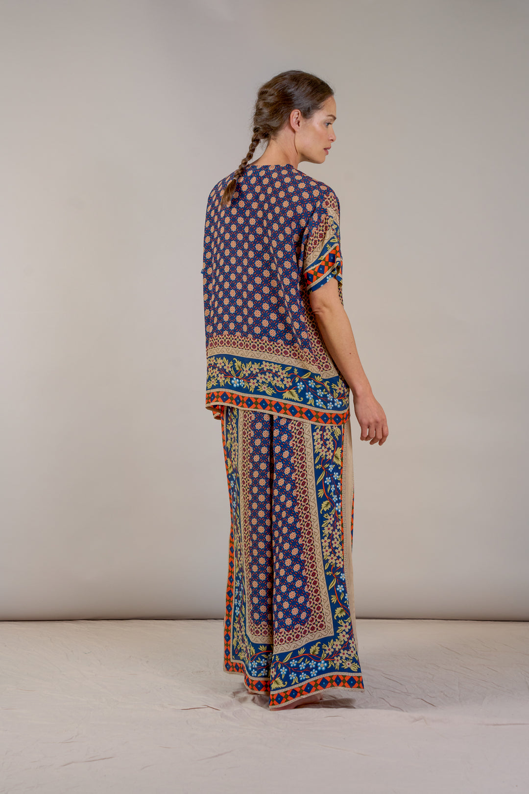 Moorish Blue Tea Blouse