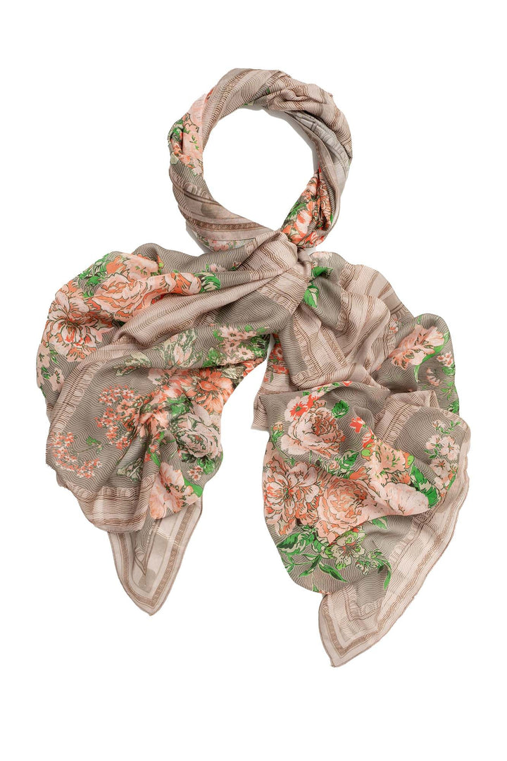 Neon Rose Beige Scarf