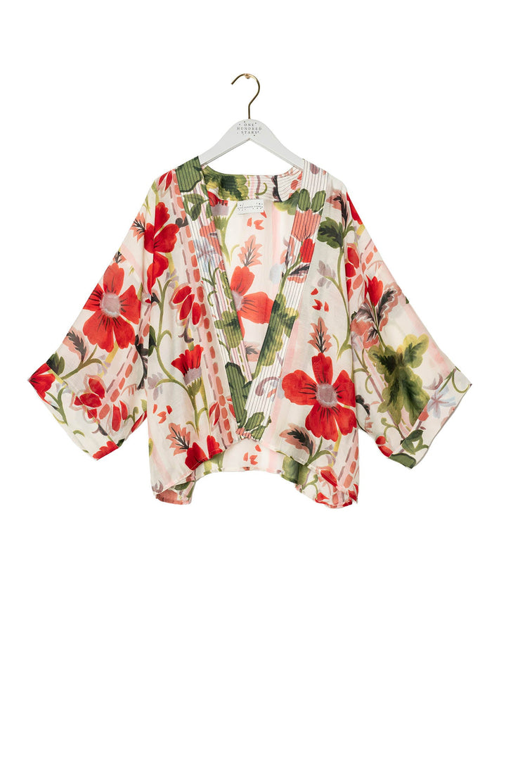 Poppy Red Kimono