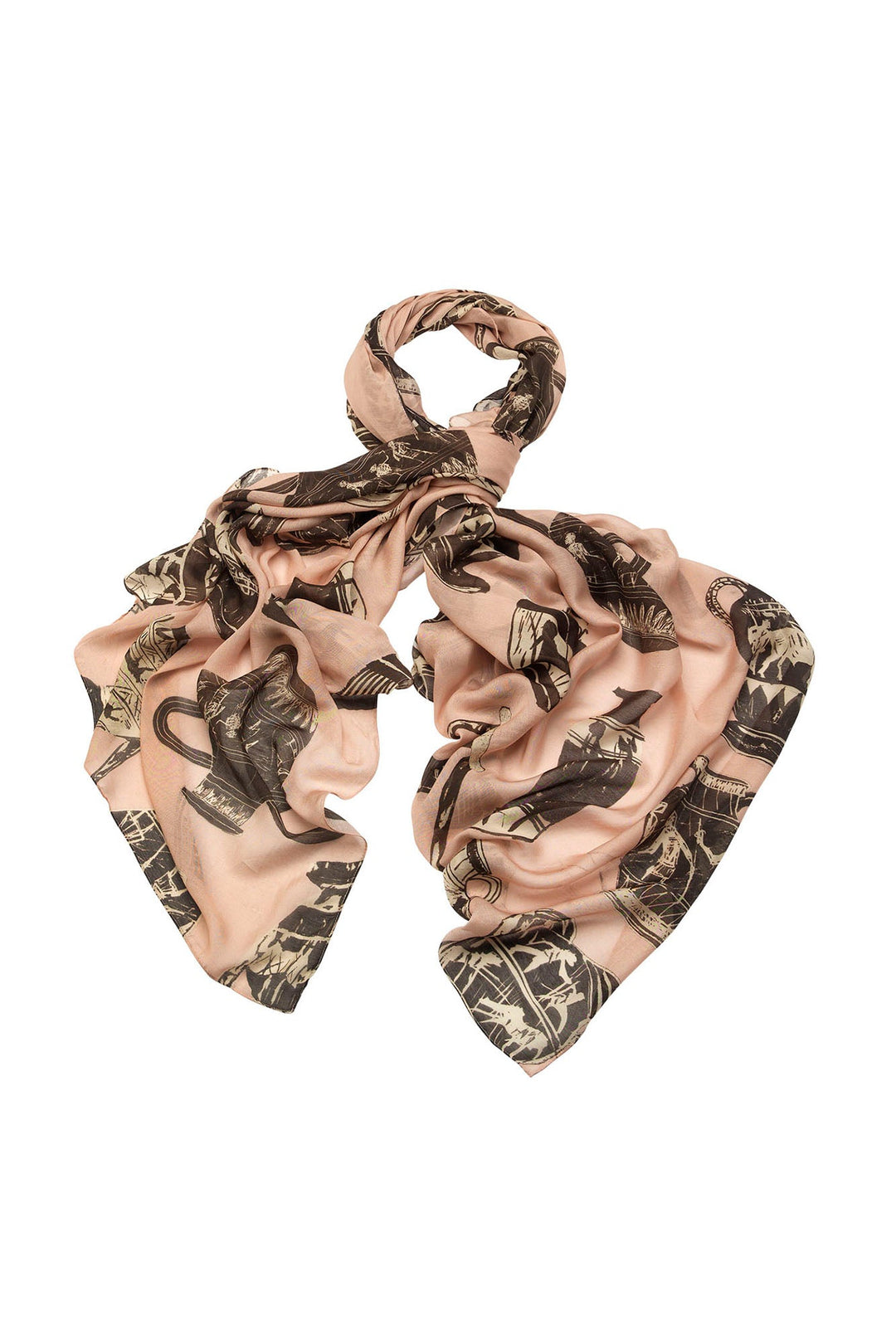 Pots Plaster Pink Scarf