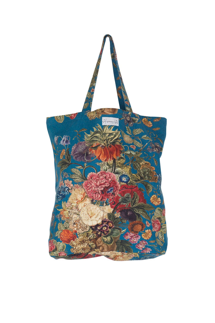 Primula Teal Canvas Bag