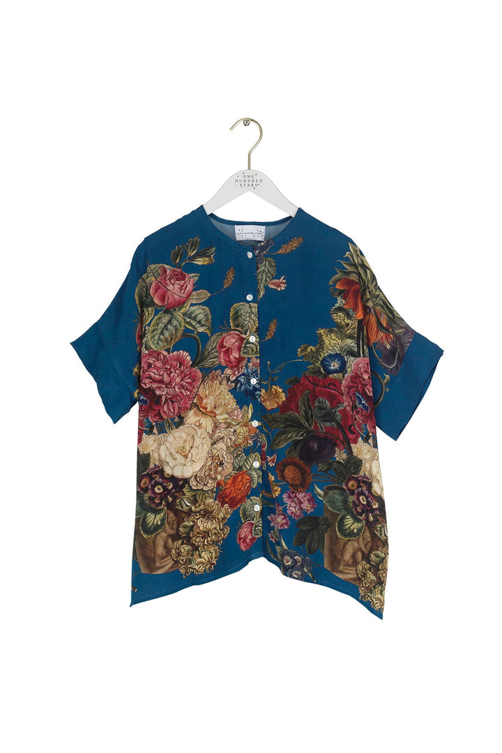 Primula Teal Tea Blouse