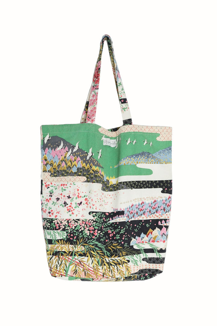 Spring White Canvas Bag