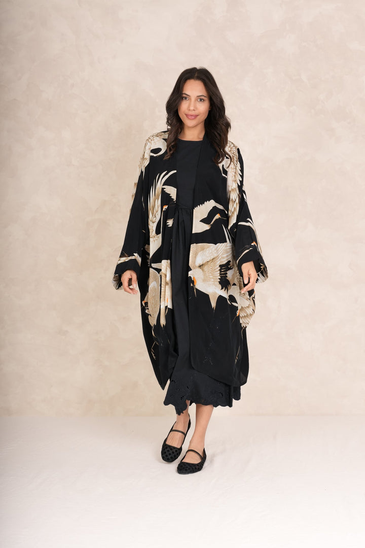 Stork Black Grande Kimono