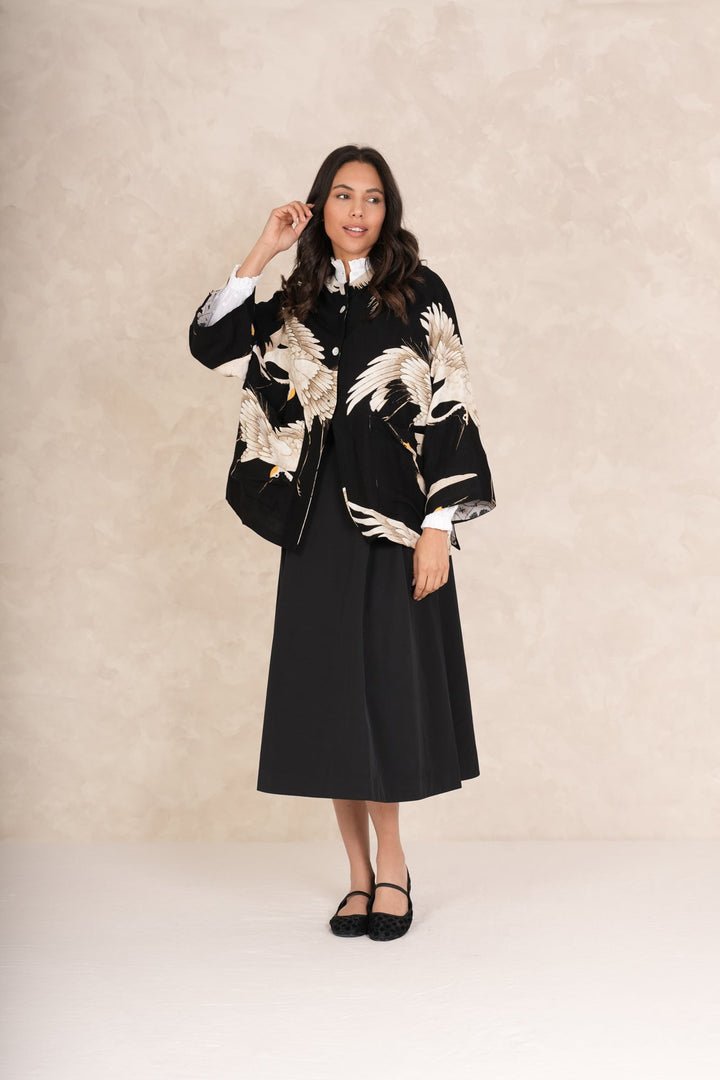 Stork Black Linen Jacket