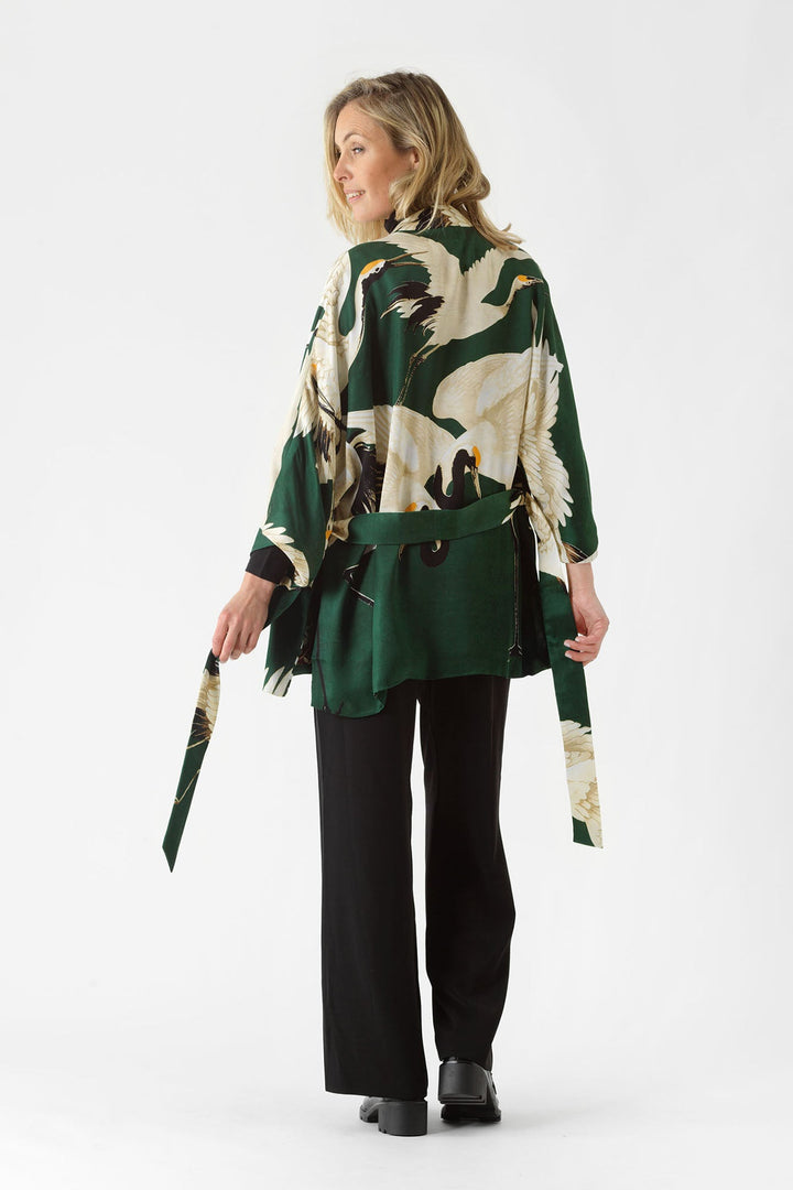 Stork Forest Green Wrap Jacket