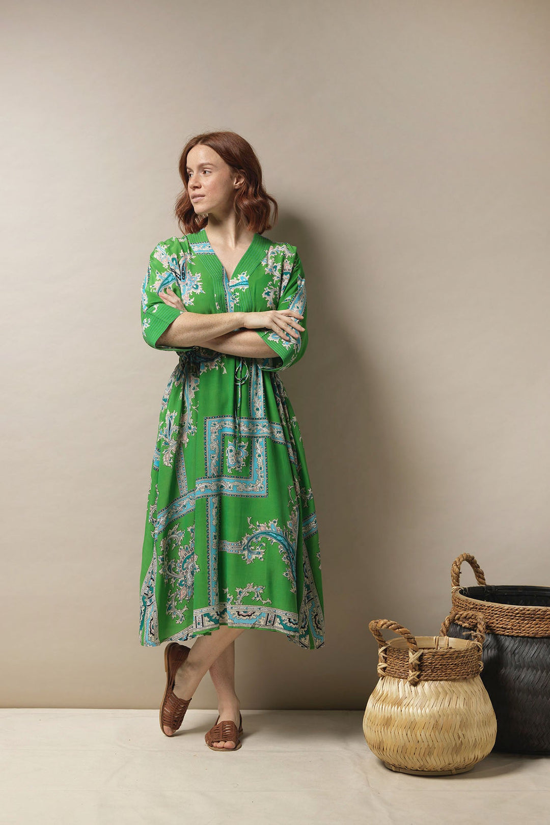 Handkerchief Green Abbi Dress