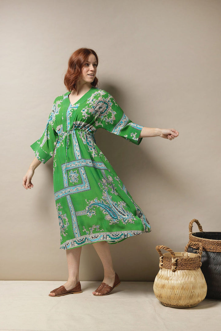 Handkerchief Green Abbi Dress