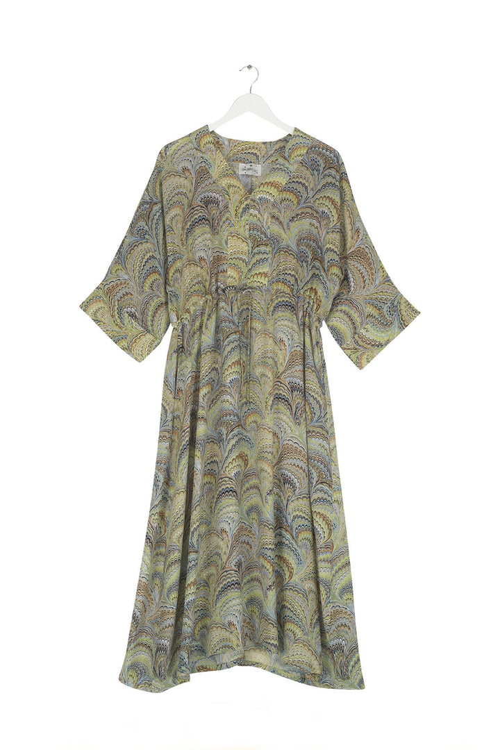 Marbled Green Abbi Dress