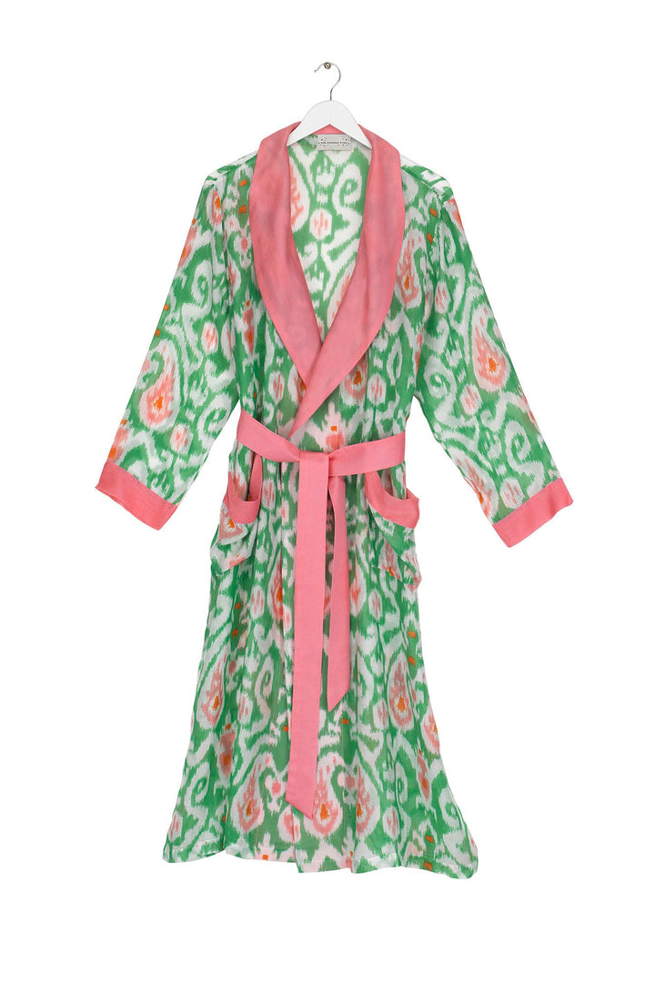 Ikat Green Gown