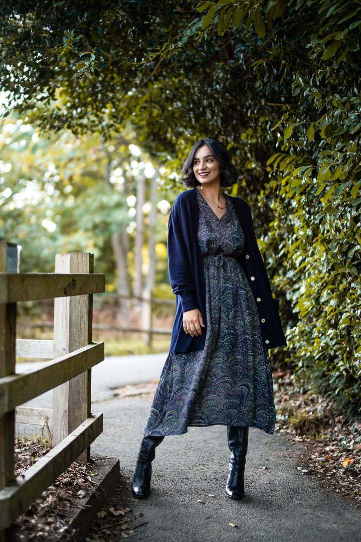 Marbled Indigo Abbi Dress