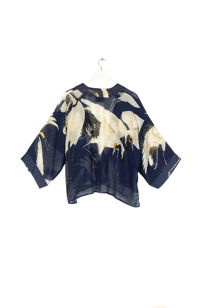 Stork Navy Kimono