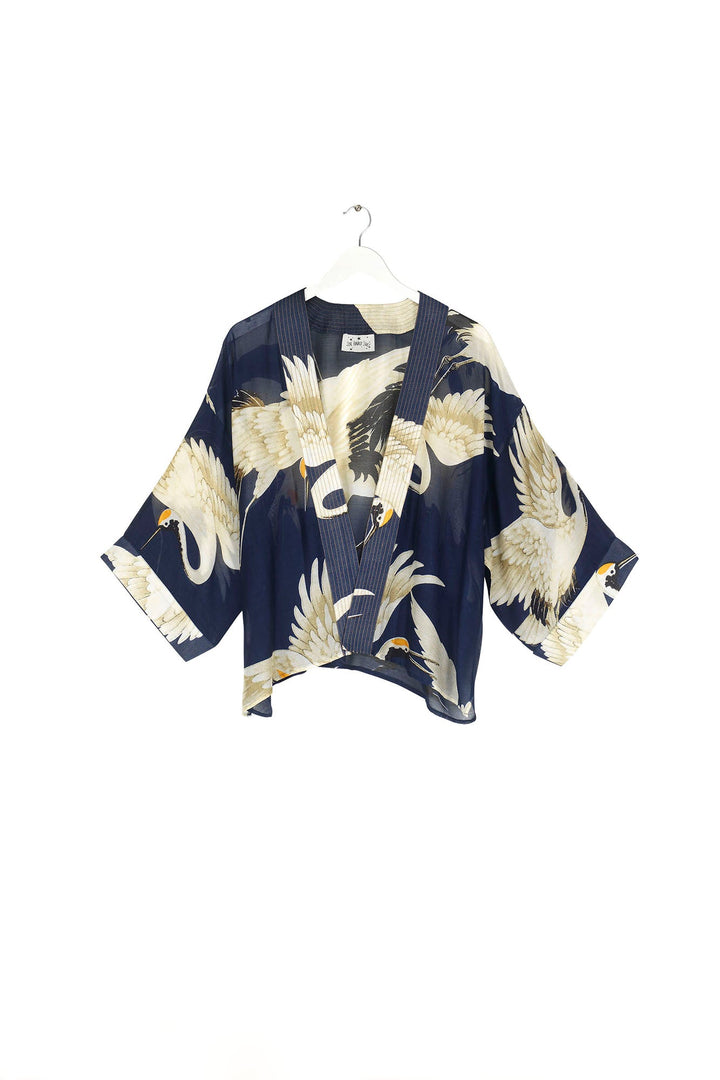 Stork Navy Kimono