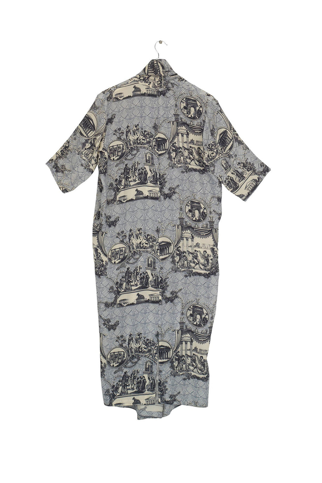 Ancient Columns Charcoal Rachel Dress